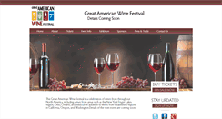 Desktop Screenshot of greatamericanwinefestival.com