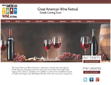 Tablet Screenshot of greatamericanwinefestival.com